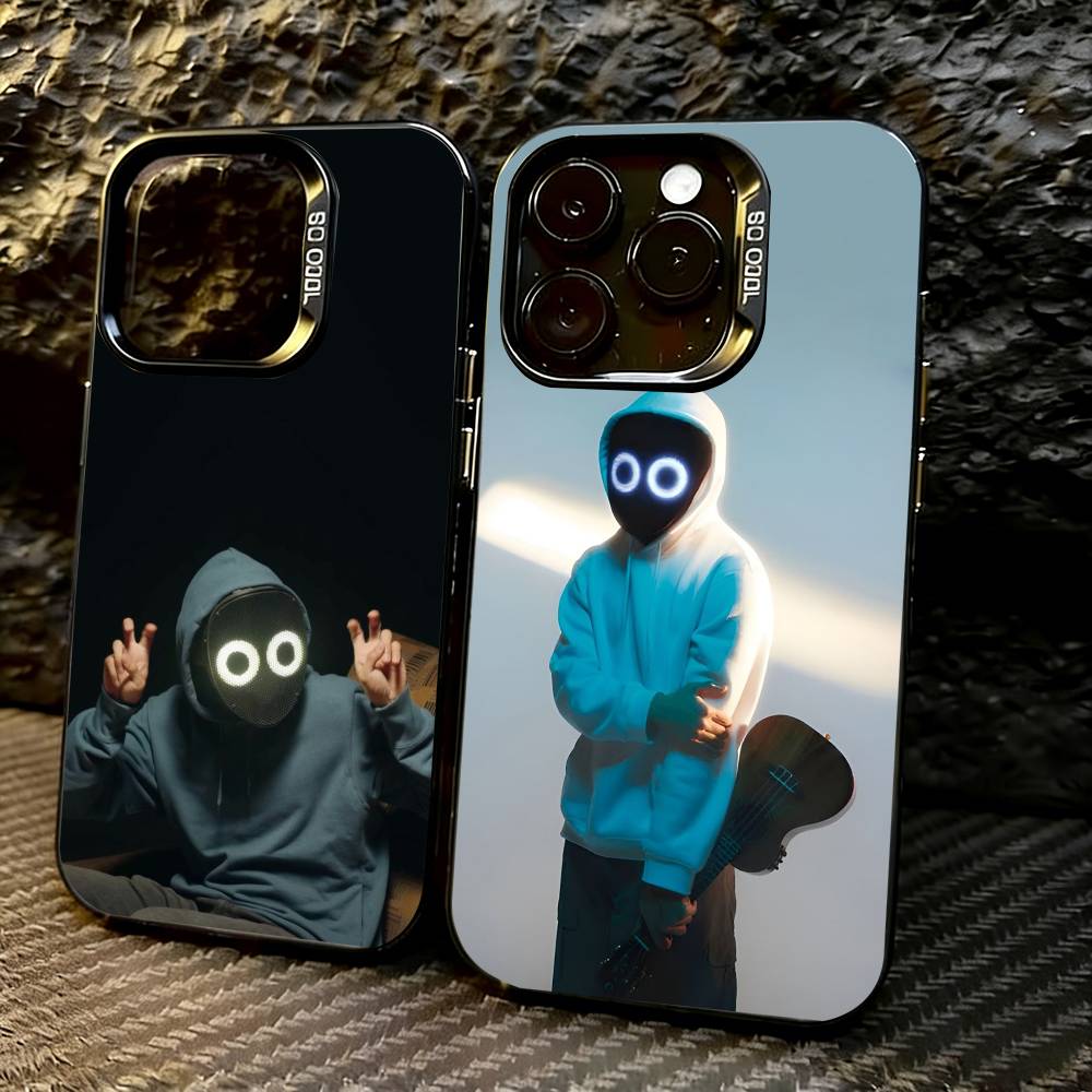 Чехол для телефона Singer Funny B-BoyWithUke для iPhone 17,16,15,14,13,12,11 Plus,Pro Max,XS, Цветной Серебристый Черный Чехол