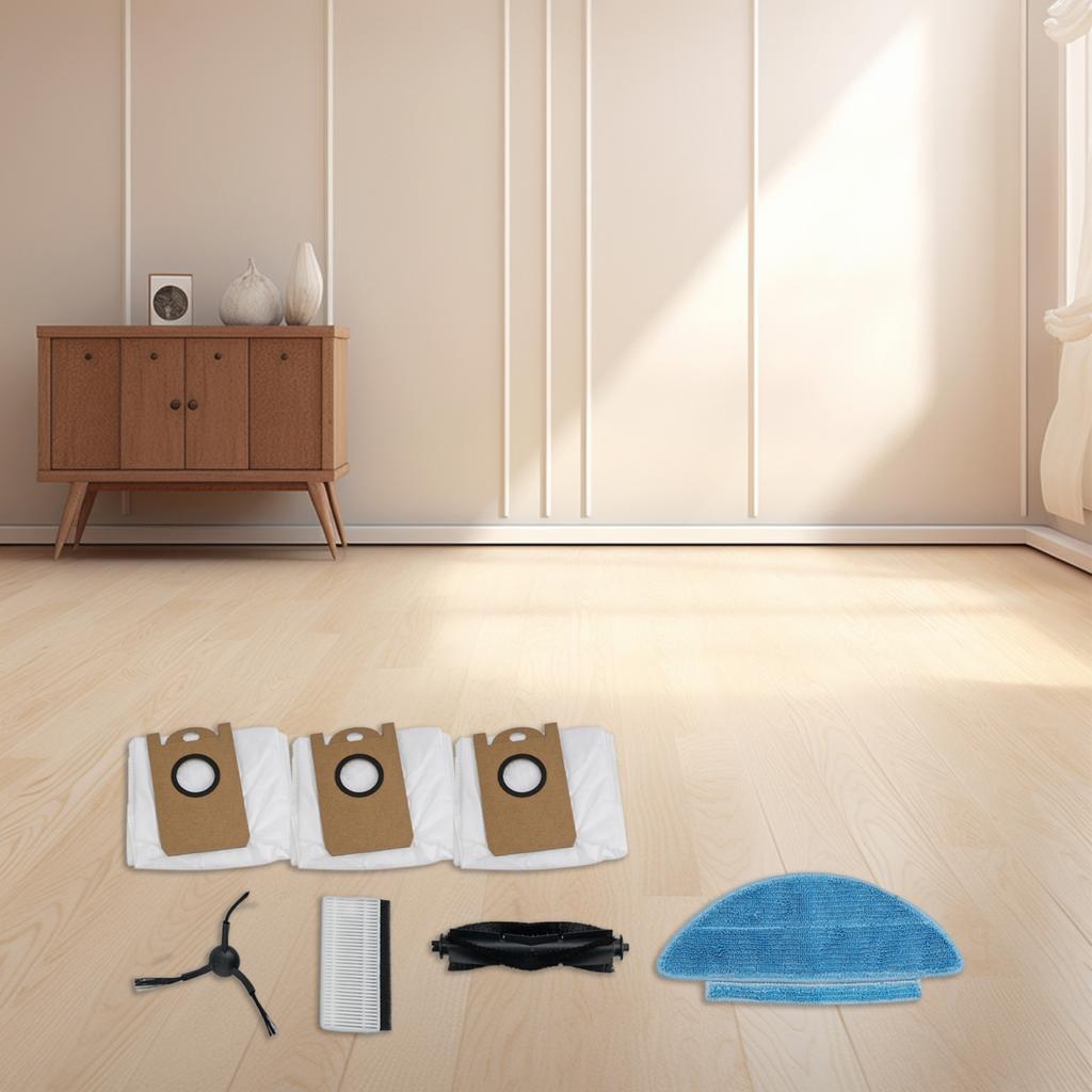 Main Side Brush and Filter Accessory Kit for Aonus i8 Robot Vacuum Mop Cloths