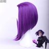 Высококачественные парики для косплея аниме Raven, фиолетовые короткие термостойкие синтетические волосы, парик для косплея Perucas + шапочка для парика