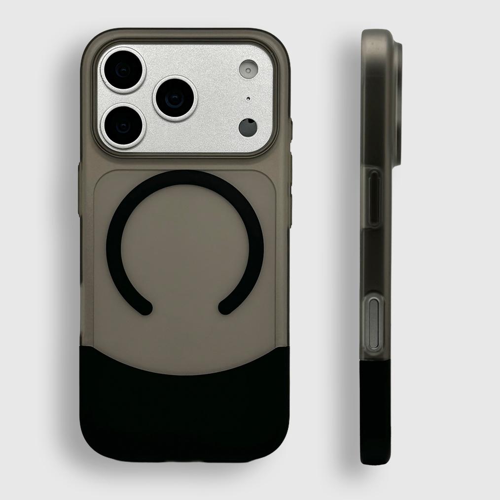Стыковка 2-в-1 Магнитный Беспроводной Зарядный Чехол Для iPhone 17 16 15 14 13 Pro Max Для Magsafe Матовый Полупрозрачный Жесткий Чехол для Пары