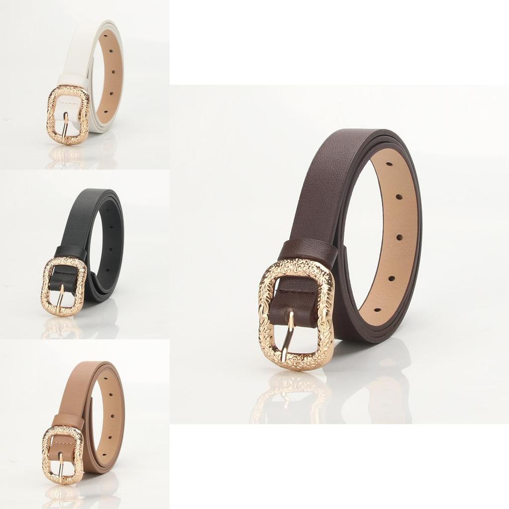 Элегантный женский ремень из искусственной кожи с металлической пряжкой для повседневной носки и рабочей одежды
