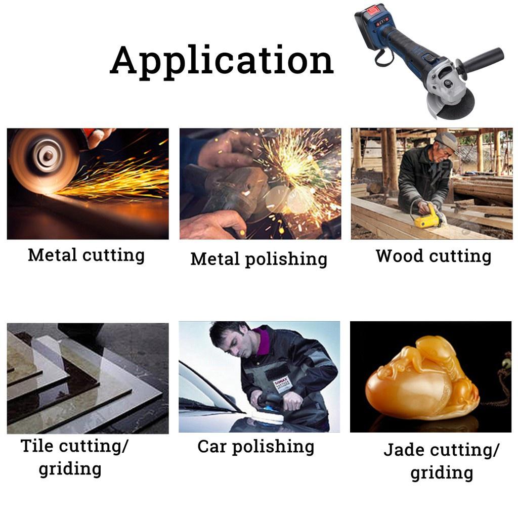 29800mAh 218VF Cordless Brushless Electric Angle Grinder Polishing Grinding Cutting Machine Engraving Woodworking 3 In 1