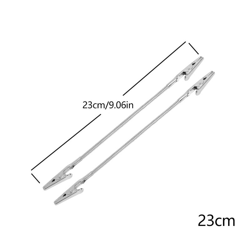 Portable Mosquito Coil Clip Double-Headed Alligator Clip Mosquito Coil Extra Long Metal Thread Coil Holder Clip Stainless Steel