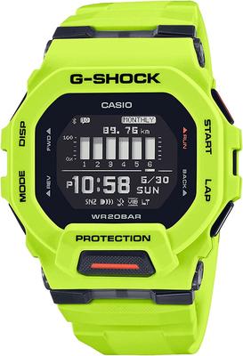 Мужские часы G-SHOCK G-SQUAD GBD-200-9 с Mobile Link, флуоресцентно-желтые, модель для зарубежного рынка [параллельный импорт]