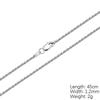 Twist Chain Necklace DIY Pendant Women Men Fashion Jewelry