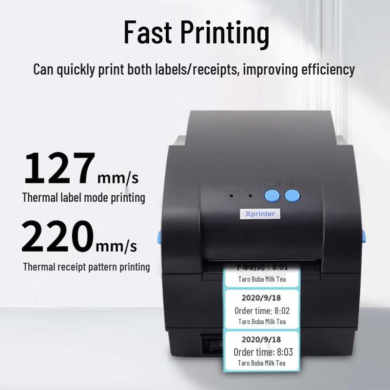 Xprinter XP-330B 80mm Thermal Label & Receipt Printer CN plug (adapter included)