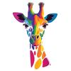 Plakat Kolorowa Żyrafa Plakat Kolorowa Żyrafa, 30X40 Cm, Bez Ramy, Płótno Premium Na Blejtramie