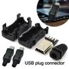 Мини USB Разъем Папа Штекер Разъем Розетка Разъем для Кабеля Данных с Пластиковой Крышкой Прочные Электротехнические Компоненты