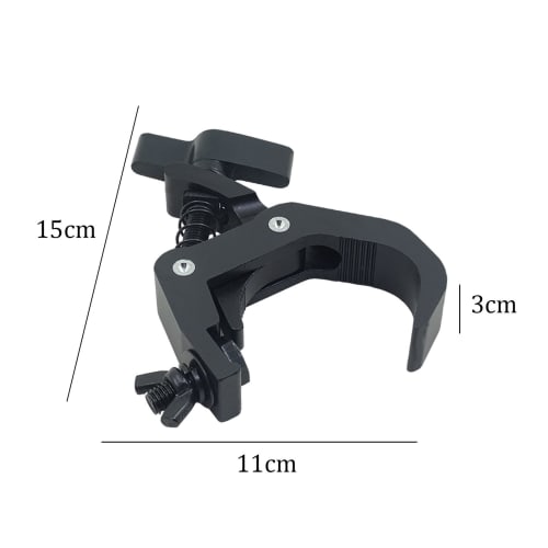 Folpus Stage Light Clamp, Moving Head Beam Clamp, Stage Light Clamp Hook, Stage Light Accessory for Effect Lights, Pub Spotlights, Black