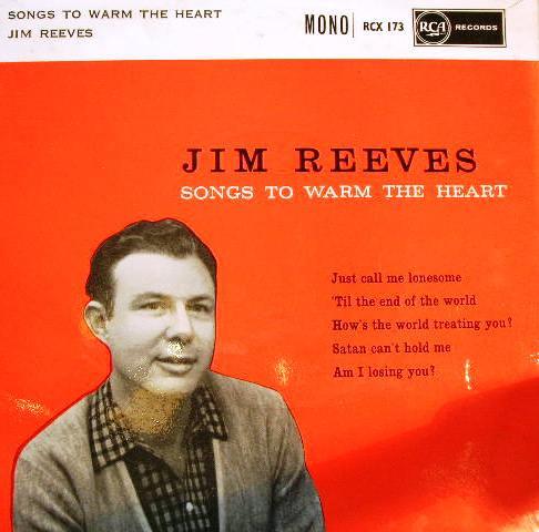 7inch Record JIM REEVES Songs To Warm The Heart RCX173 RCA Victor 1959 UK Pop Used