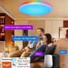 Интеллектуальный светодиодный потолочный светильник Tuya RGB WIFI с регулировкой яркости, приложение для голосового управления Alexa, Google, гостиная, спальня, декоративный светильник