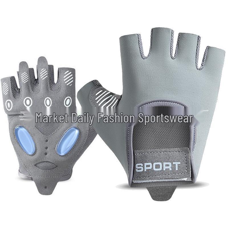Женские дышащие нескользящие фитнес-перчатки с открытыми пальцами для тяжелой атлетики и тренировок с гирями