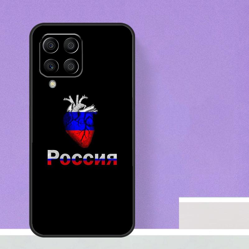 Russia Russian Flag Case For Samsung Galaxy M21 M31 M15 M55 M56 M36 M16 M06 M13 M33 M53 M12 M32 M52 M14 M34 M54