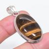 Натуральный камень Тигровый глаз 925 стерлинговое серебро Ювелирная подвеска 1,85" W2z03