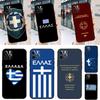 Греция Греческий Национальный Флаг Чехол Для iPhone 14 13 12 11 15 16 Pro Max X XR XS Max 14 Plus Мягкая Задняя Крышка