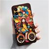 Jelly Black Phone Case For Tecno Pop 6 BE7 Bumper Soft Silicone Case Ins Style Dreamy Flower Floral Pattern Shockproof Cover