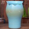 Retro Purple Clay Succulent Planter with Cutout Flower Design