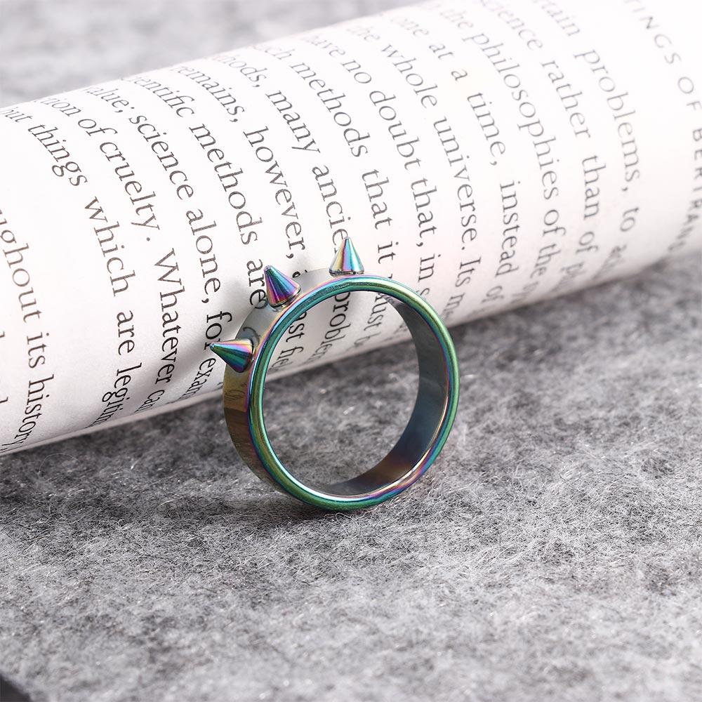 Панк-стиль Шип Самооборона Мужские и Женские Модные Аксессуары Кольцо на Палец Кольцо на Большой Палец Ювелирные Изделия