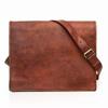 Goat Precious Leather Vintage Brown Messenger Bag Shoulder Laptop Bag Briefcase