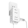 Mscien Power Tap USB Outlet Tap 6 AC Inlets 2 2 с Switch Tap Outlet Branch Octopus OA Tap USB Multi Tap Direct Plug Octopus Outlet USB-C USB-A