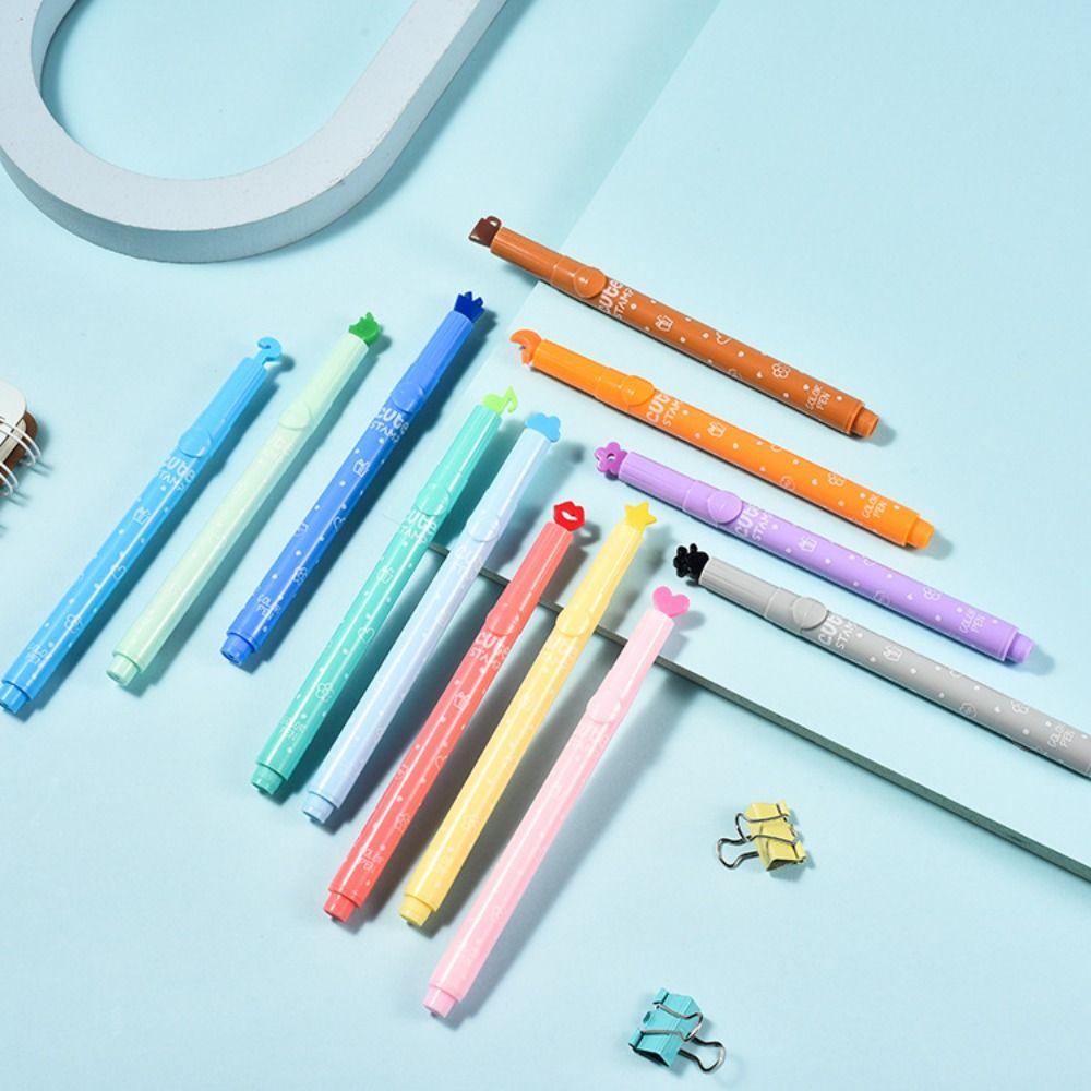 Маркерная ручка конфетного цвета Пластиковый маркер-хайлайтер Креативные ручки-хайлайтеры