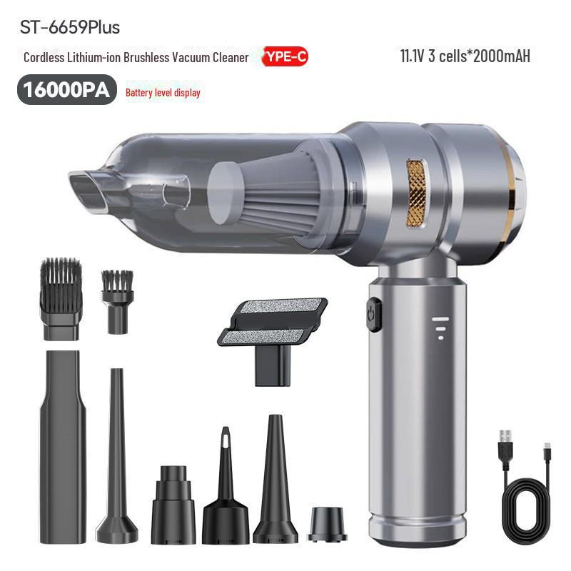 Мощный беспроводной ручной пылесос с бесщеточным двигателем, функцией выдувания пыли и нагнетания воздуха