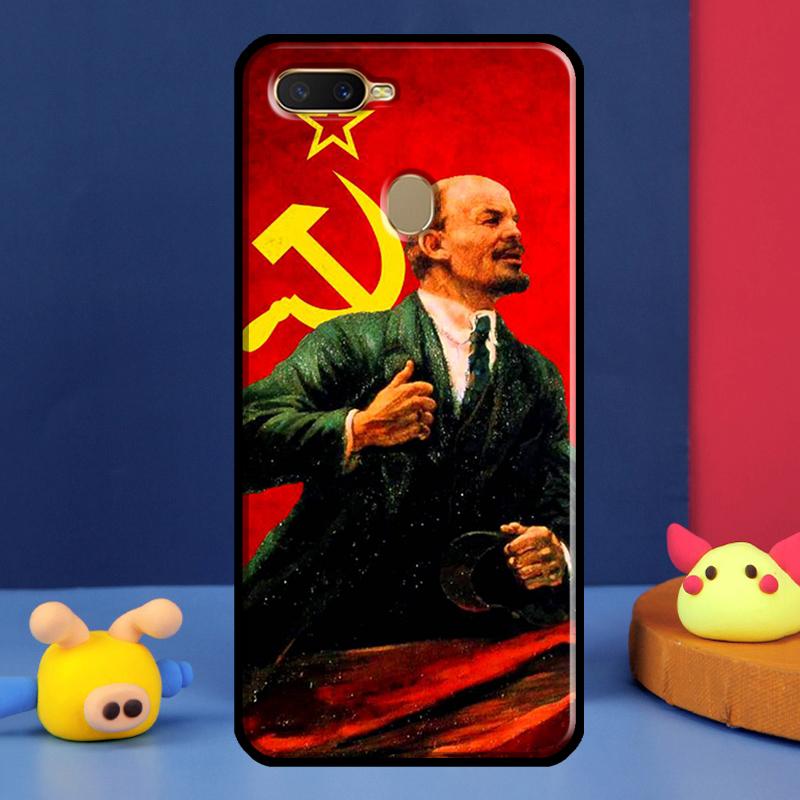 Чехол Флаг Советского Союза Ленин Для Oppo A98 A78 A58 A15 A16 A17 A5 A9 A91 A52 A72 A76 A96 A74 A94 A54 S A57 A77