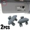 2x Car Sun Visor Clip Bracket Interior Sun Visor Hook for A1 A3 A4 A5 A7 Q3 Q5 B6 B7 B8 S4 S5 TT Gray 8E0857562A 8U0857562