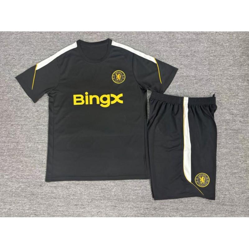 Mens Short Sleeve Football Training Jersey Club Style Chelsea Man City AC Milan Practice Top Sportswear