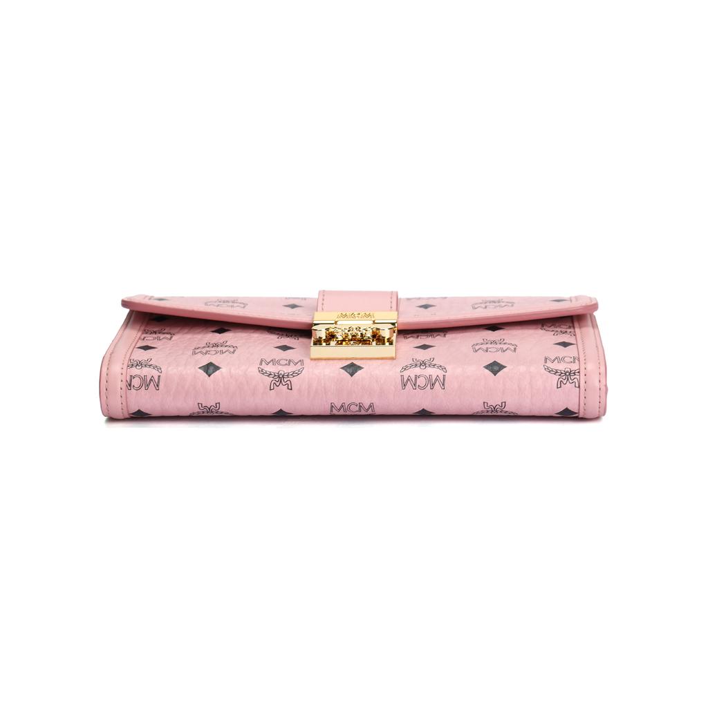 MCM Tracy Logo Chain Shoulder Bag Women Shoulder Bag Pink MYLDSXT01PZ001