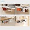 Under-Shelf Hanging Storage Bins Clear Plastic Organizers For Bathroom Kitchen  Closet