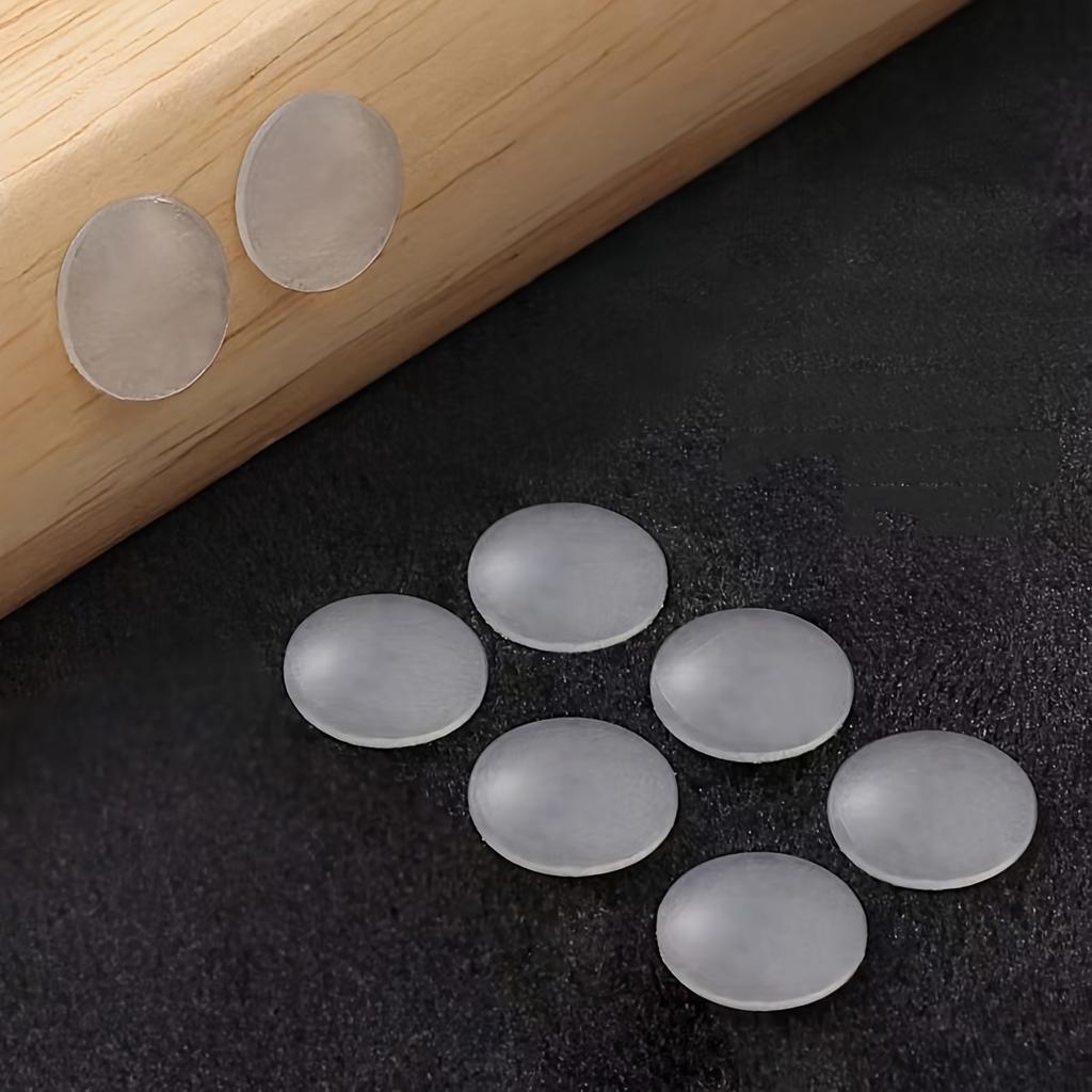 100 шт./лист Самоклеящиеся накладки на дверцы шкафов - прозрачные пластиковые накладки для ящиков, шкафов для аксессуаров для домашнего декора