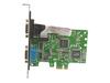 STARTECH 2-Port DB9 RS232 Serial PCI Express Card - PCIe Serial Adapter with Dual-Lane 16C1050 UART - PCI Express X1