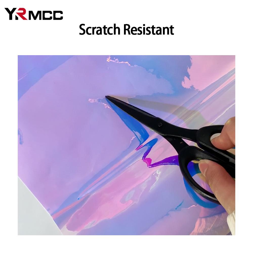 Car Stickers Pink Vinyl Rainbow Film Diy Self-Adhesive Color Change Stickers Waterproof Anti-scratch Air Release Car Accessories