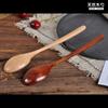 1 шт. Корейская деревянная суповая ложка, Деревянная ложка для чая и десерта с длинной ручкой, Деревянные ложки для перемешивания кофе, Натуральные, Ложка для готовки Cucharas Cocina