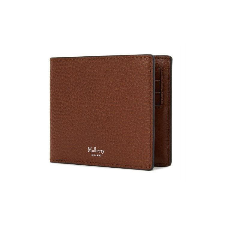 Кошелек-кардхолдер Mulberry 11-зернистая кожа Складной кошелек Мужские кошельки Коричневый RL4919-346G110