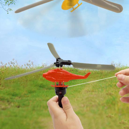 8 шт., игрушка-пусковая установка для вертолета, крытый и открытый сад, двор, лужайка, красочный мини-вертолет, самолет, летающая игрушка, подарок для малышей, мальчиков и девочек
