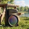 360° Light Karaoke Speaker TWS Function Party Speaker Portable Bluetooth Speaker  Camping Use
