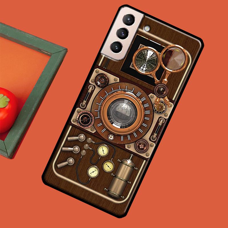 Ретро Камера Винтажный Мягкий Чехол Для Samsung Galaxy S23 S22 S21 Ultra Note 20 Note 10 S8 S9 S10 Plus S20 FE Чехол