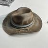 Hot-selling warped edge pure wool felt hat fashionable old wind sheep felt hat