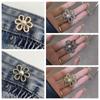 Button Clasps Flower Pants Button Tightener Zinc Zinc Alloy Jean Buttons for Loose Jeans  Party