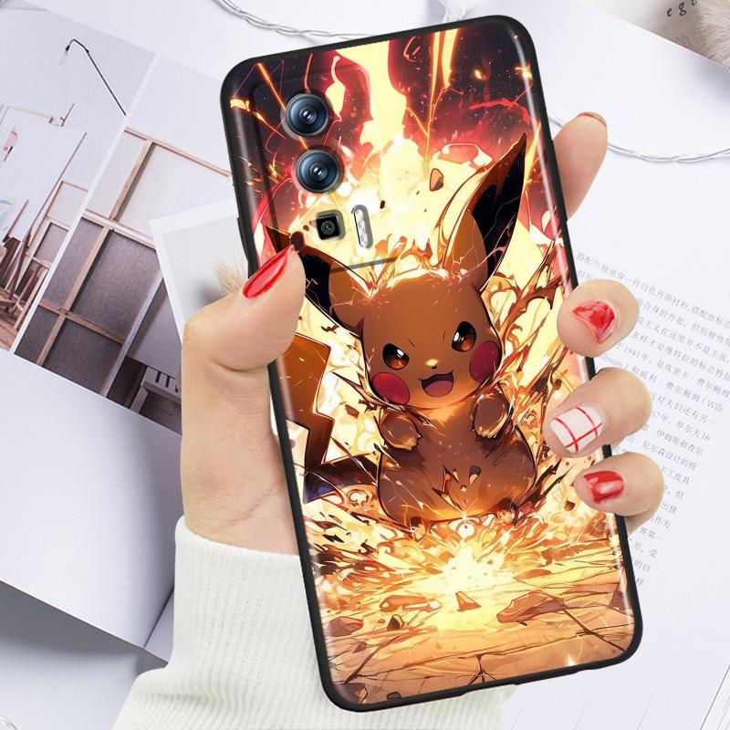 Diablo Pikachu для Xiaomi Redmi 9A 9C 9AT 10C 9 9T 10 12C 13C 8 12 K60 A1 K50 K40 5G черный чехол для телефона