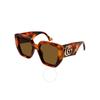 Brown Geometric Ladies Sunglasses Gg0956s 007 54