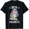 Ben Drankin 4th of July Benjamin Franklin Men Women USA Flag T-Shirt