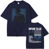 Футболка с двусторонним принтом Rapper Bryson Tiller ANNIVERSARY Мужская Хип-Хоп Уличная Одежда Оверсайз Футболки Мужская Повседневная Винтажная Te...