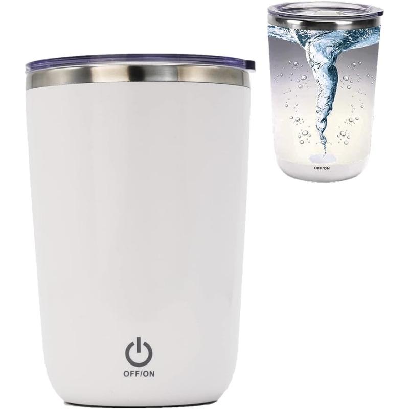 Rechargeable Self Stirring Mug - Magnetic Electric Auto Mixing Stainless Steel Cup for Coffee/Tea/ Milk, Electric Mixing Cup