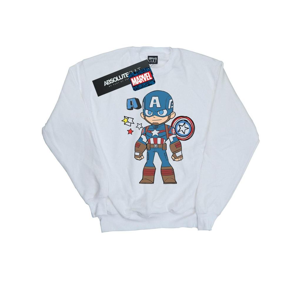 Marvel Womens/Ladies Captain America Sketch Sweatshirt
