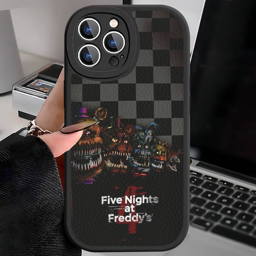 Кожаный чехол для телефона F-FNAF Five-nights-At-Freddys для iPhone 15 14 13 Pro Max 12 11 16 Plus Чехол для телефона