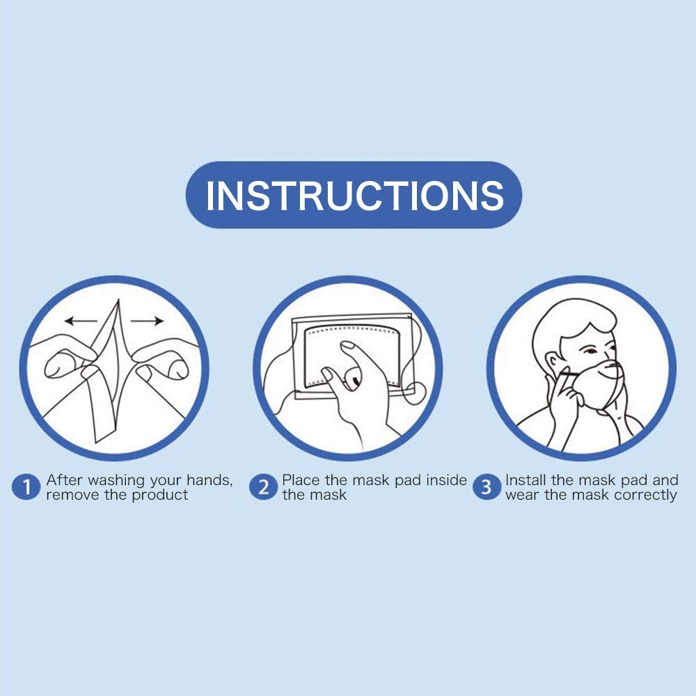 10/20/100pcs Mask Filter Piece Non-woven Fabrics Three Layers Of Protective Air Filtration Disposable Replacement Sheet