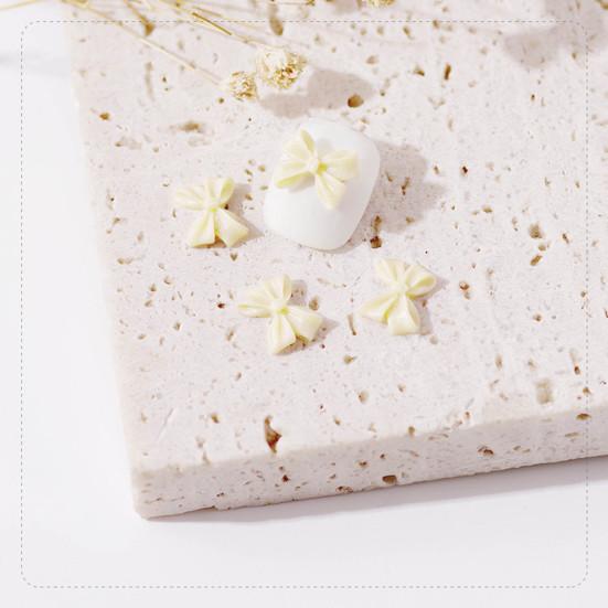 30Pcs Nail Art Decoration Wear Resistant Remove Easily DIY 3D Bowknot Nail Art Butterfly Decoration Parts for Salon